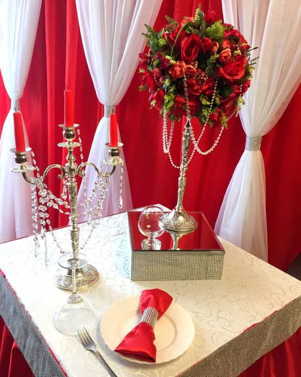 Варианты оформления красно-белой свадьбы: ярко и необычно