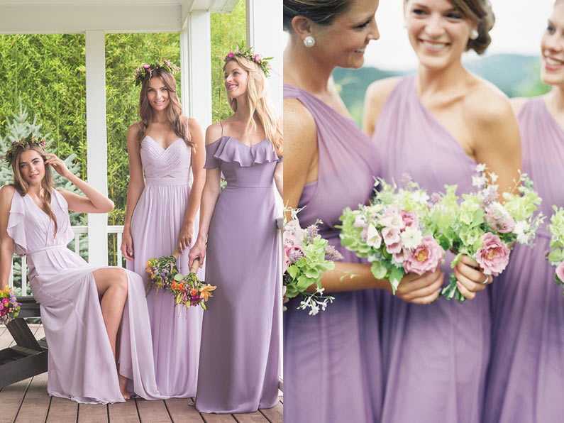 Свадебное платье фиолетово белое