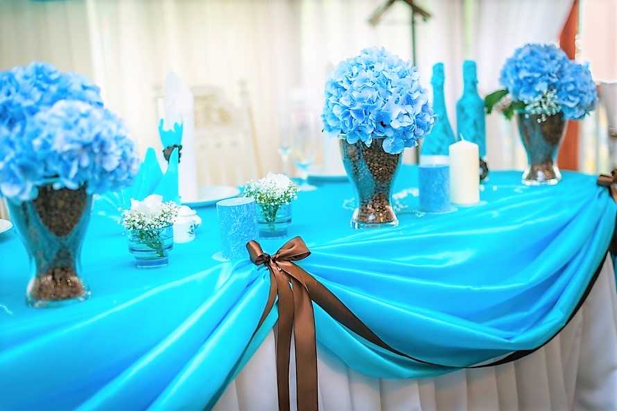 Свадьба в бело-синем цвете: утонченная красота в деталях!