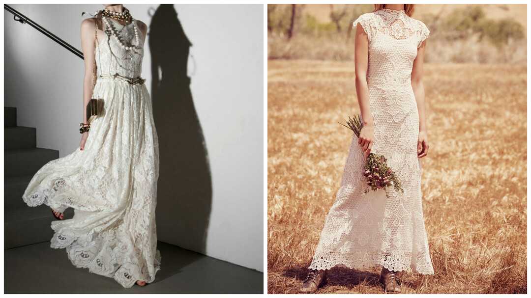 Свадебное платье в стиле бохо: особенности, разновидности, аксессуары