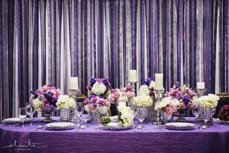 Оформление свадьбы в фиолетовом цвете: свежие идеи и полезные советы