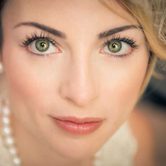 Свадебный макияж для зеленоглазых невест