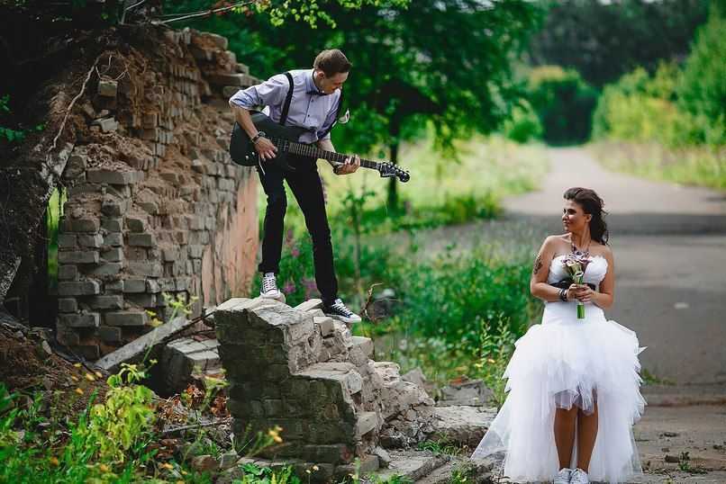 Свадьба в стиле рок-н-ролл - идеи оформления, наряды молодоженов, фото и видео