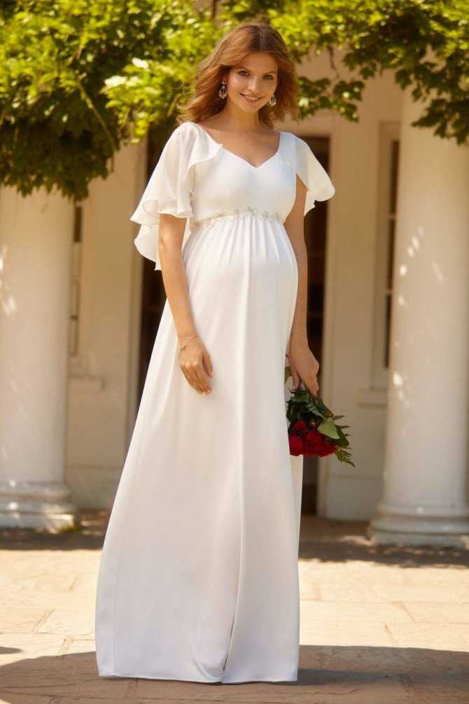 Свадебное платье для беременных невест на ранних сроках, 6 и 7 месяце, выбор