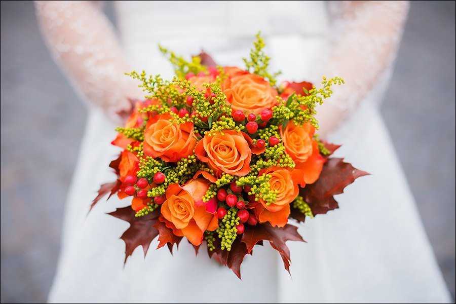 ᐉ осенний букет невесты для свадьбы в сентябре, октябре, ноябре - svadebniy-mir.su