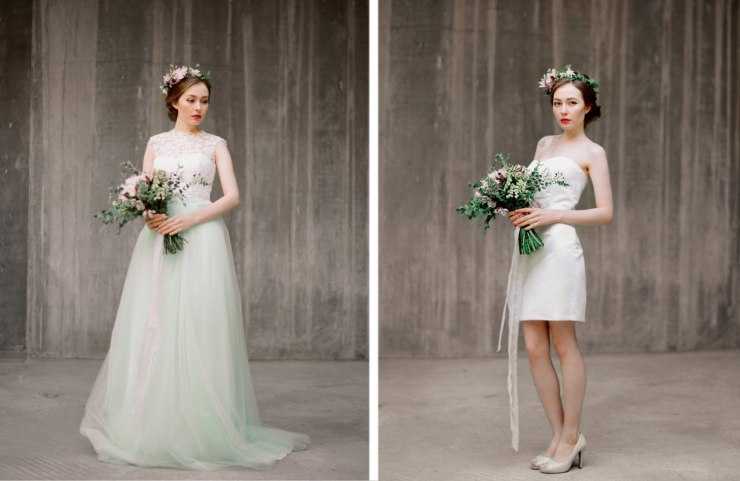 Свадебное платье-трансформер 2021 (56 фото): с отстегивающейся юбкой, короткое, кружевное