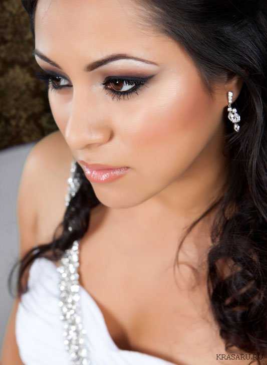 Свадебный макияж для карих глаз: фото и советы