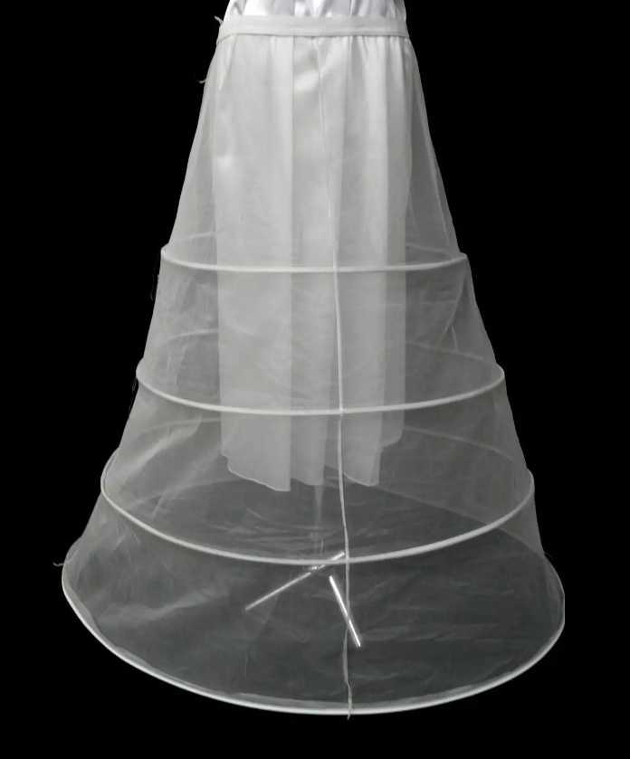 Подъюбник для свадебного платья: виды, как носить и складывать