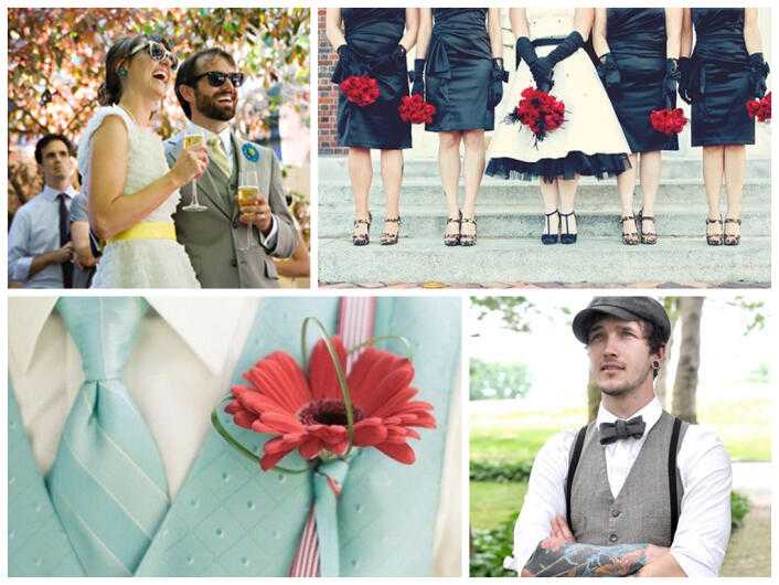 Как оформить свадьбу в стиле стиляги