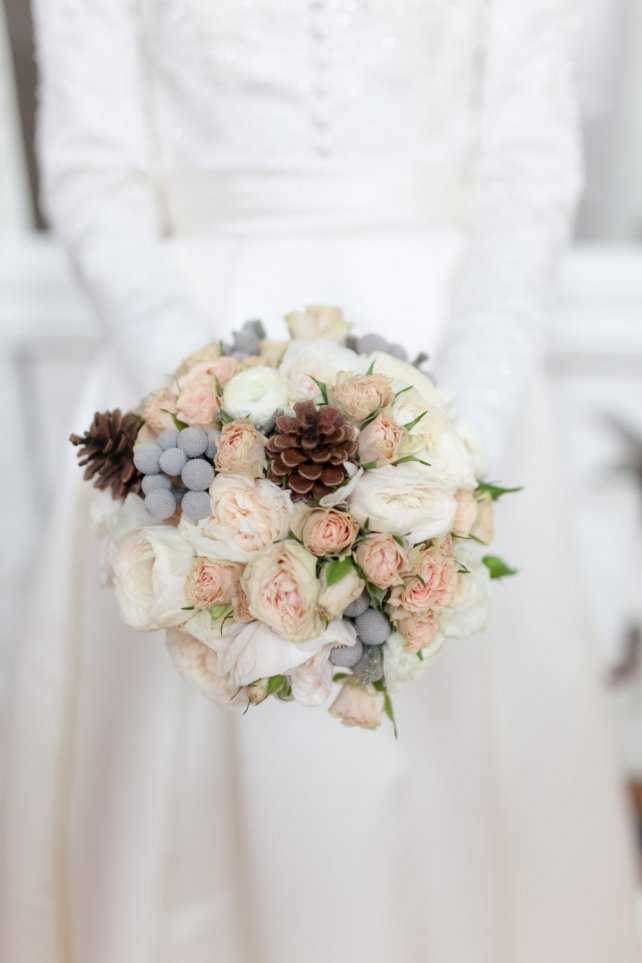 Букет невесты под платье цвета айвори в [2021] – фото ? & примеры