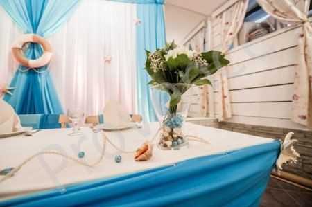 Тематическая свадьба в морском стиле