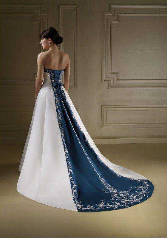 Платье айвори и синий костюм. свадебные платья цвета айвори для каждой невесты