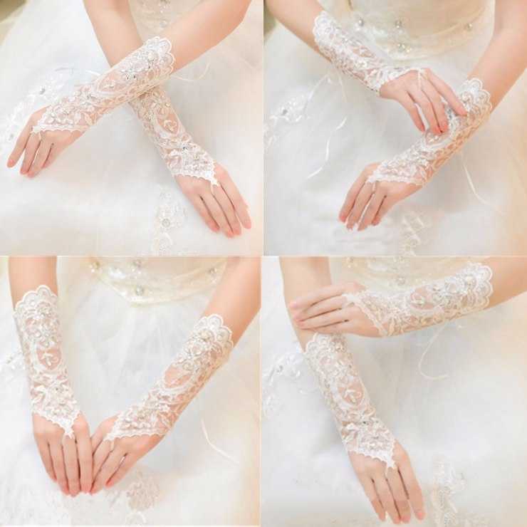 Как называются свадебные перчатки без пальцев, как выбрать и сшить