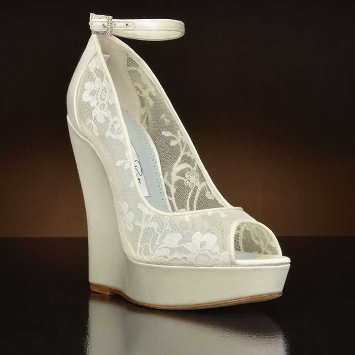 Женские белые свадебные туфли на низком каблуке и без, на танкетке, шпильке, платформе