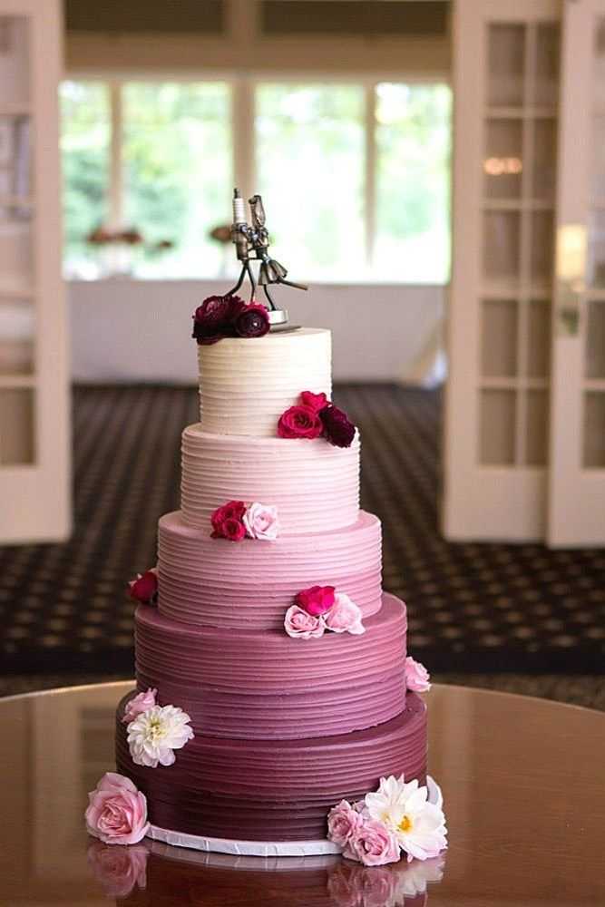 Свадебный торт без мастики - оригинальные идеи с фото