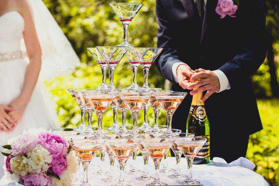 Расчет напитков на свадьбу в [2021] – количество ? безалкогольных & спиртных