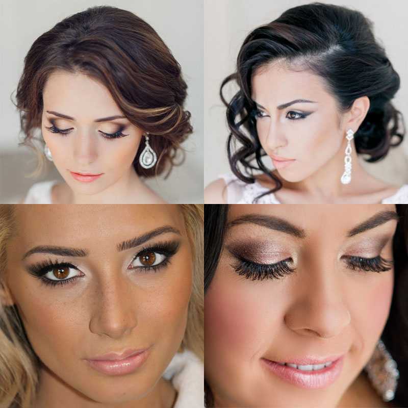 Техника и виды свадебного макияжа с фото и видео