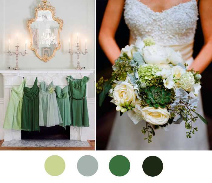 Зеленое свадебное платье в [2021] – фото ? наряда, элементов & советы по подбору