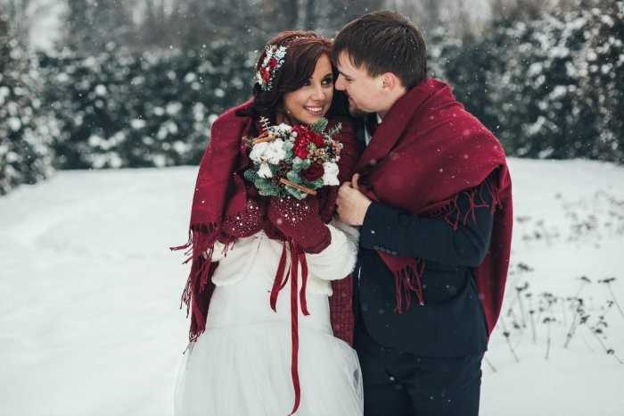 Свадьба зимой: идеи снежного торжества и образы молодожёнов