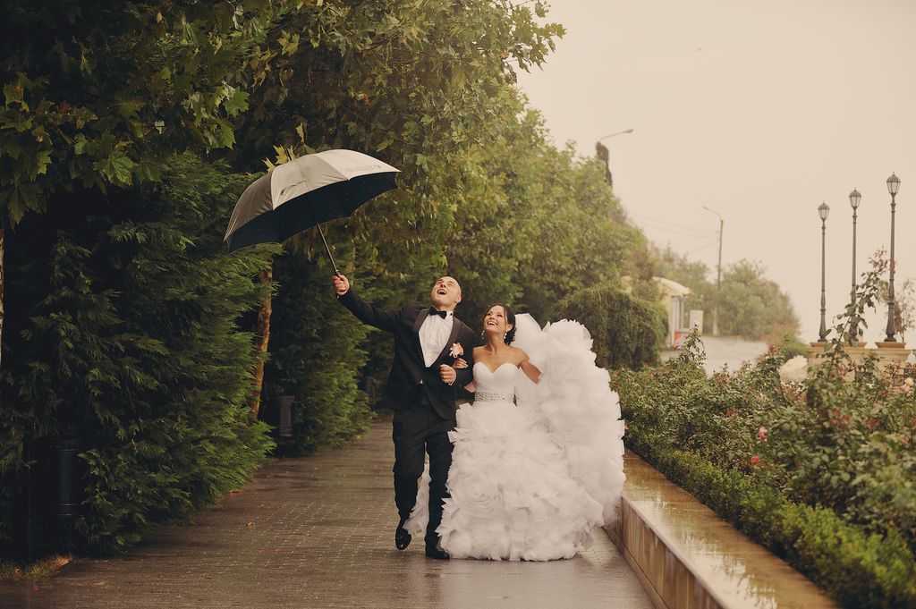 Что делать, если в день свадьбы пойдет дождь?