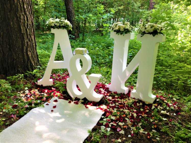 Буквы на свадьбу своими руками. делаем просто и быстро