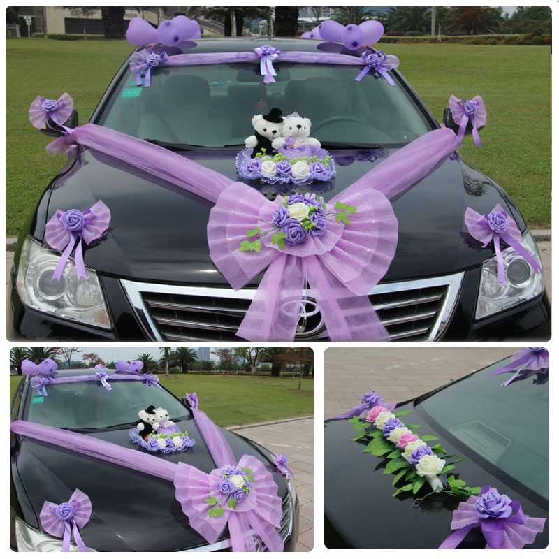 Свадебные украшения для машин (91 фото): как украсить автомобиль на свадьбу лентами и шарами своими руками? примеры оформления