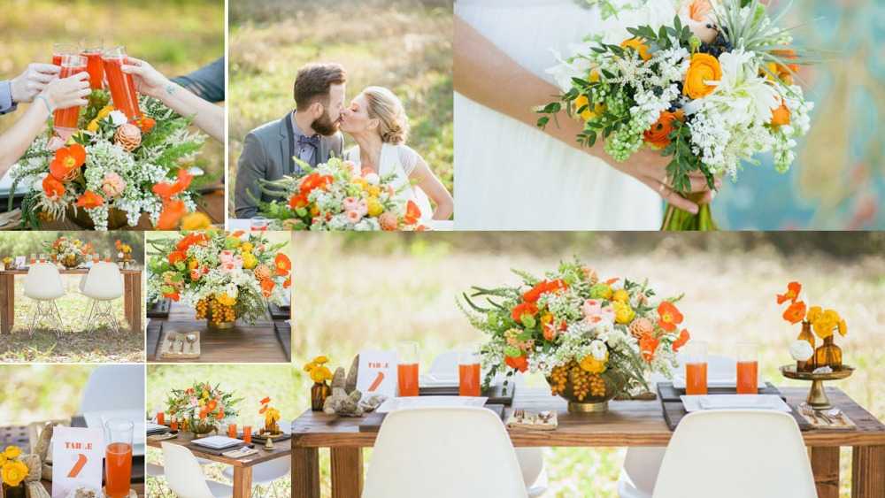 Свадьба в желтом цвете (61 фото): оформление помещений в оранжевых тонах в сочетании с синим, фиолетовым и сиреневым. значение желтых оттенков и интересные идеи