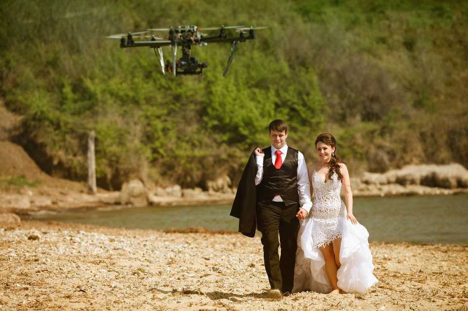Аэросъемка свадьбы (идеи и фото)