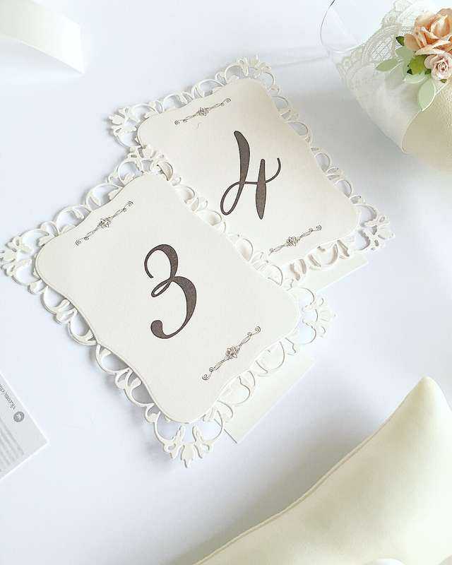 Топ-12 идей для номеров свадебных столов