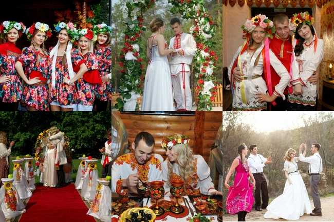 Свадьба в русском стиле (73 фото): оформление торжества в русском народном и старославянском стилях, проведение стилизованной свадьбы летом и зимой