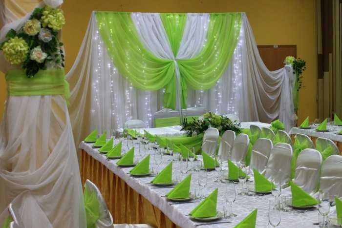 Свадьба в зеленом цвете (54 фото): оформление свадебного фона в бело- и желто-, сине- и фиолетово-зеленых тонах. значение цвета для жениха и невесты