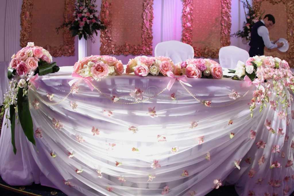 Оформление свадеб цветами: идеи для украшения зала, фото
