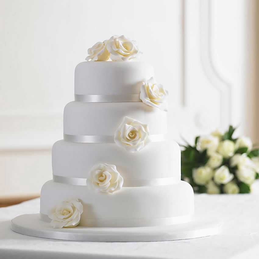 Свадебные трехъярусные торты - как выбрать форму цвет и начинку фото и видео