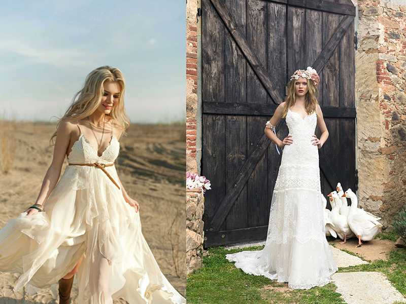 Свадебные платья рустик: особенности выбора платья рустикального стиля (54 фото)