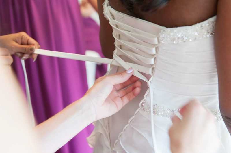 Атласные ленты для шнуровки свадебного платья