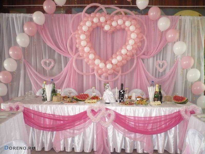 Оформление свадьбы тканью — с шарами, цветами, современные тенденции