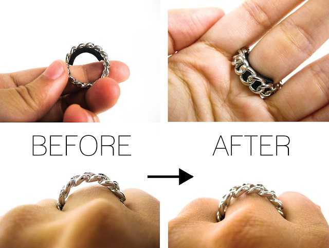 Как уменьшить обручальное кольцо если оно стало велико по размеру