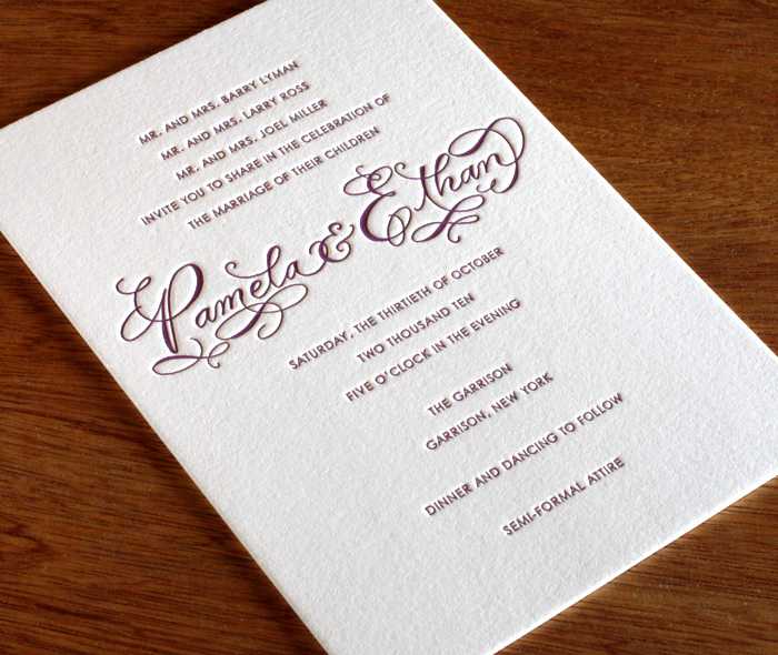 Образцы красивого текста приглашения на свадьбу