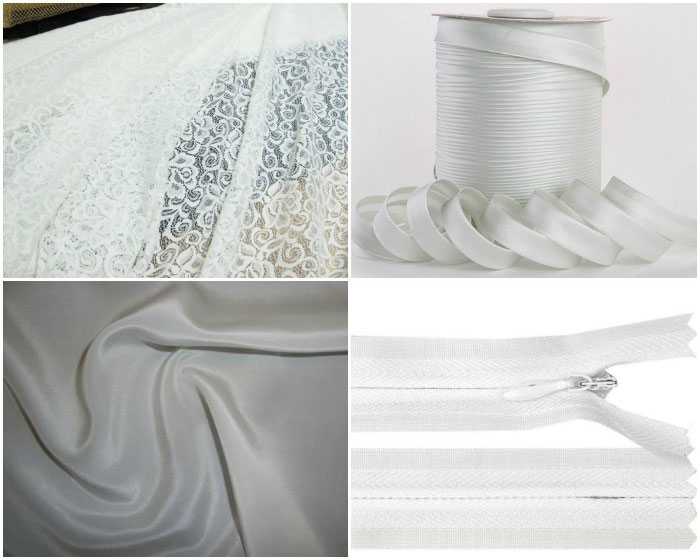 Ткани для свадебных платьев — фатин, бархат, тафта, лен