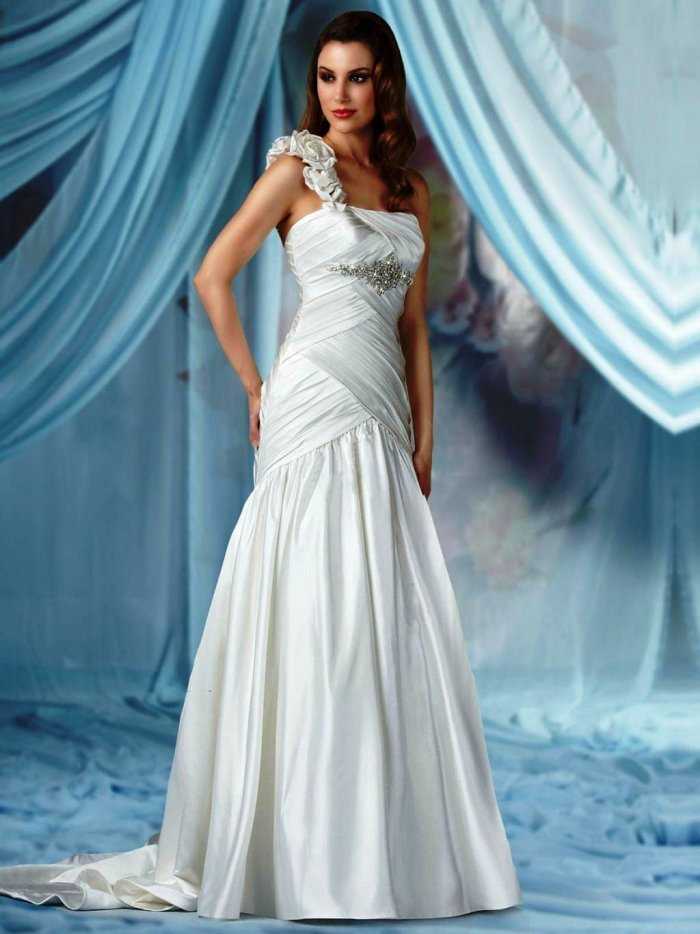 Свадебные платья в стиле ампир (58 фото): длинные или короткие модели, кружевное, с открытой спиной, для полных
