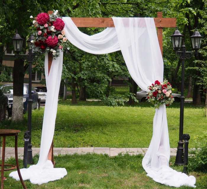 Оформление выездной регистрации: 30 фото «свежих» идей для декора свадебной церемонии