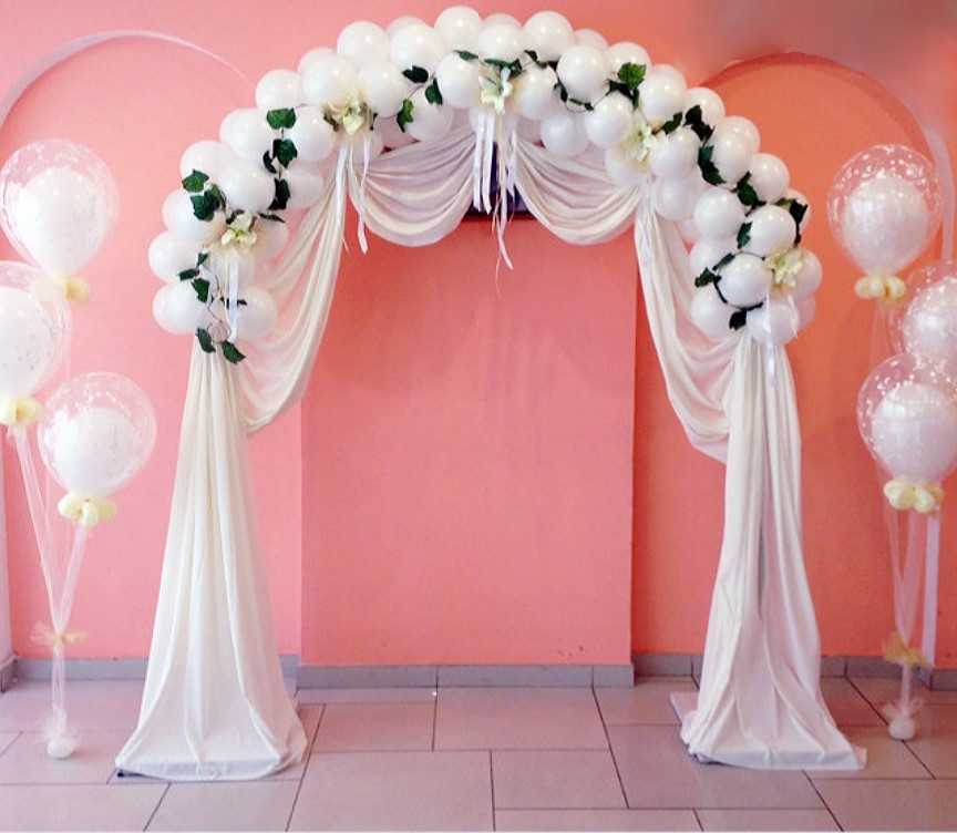 Свадебная арка ?? ??? для выездной регистрации: как сделать своими руками, фото оформления и размеры