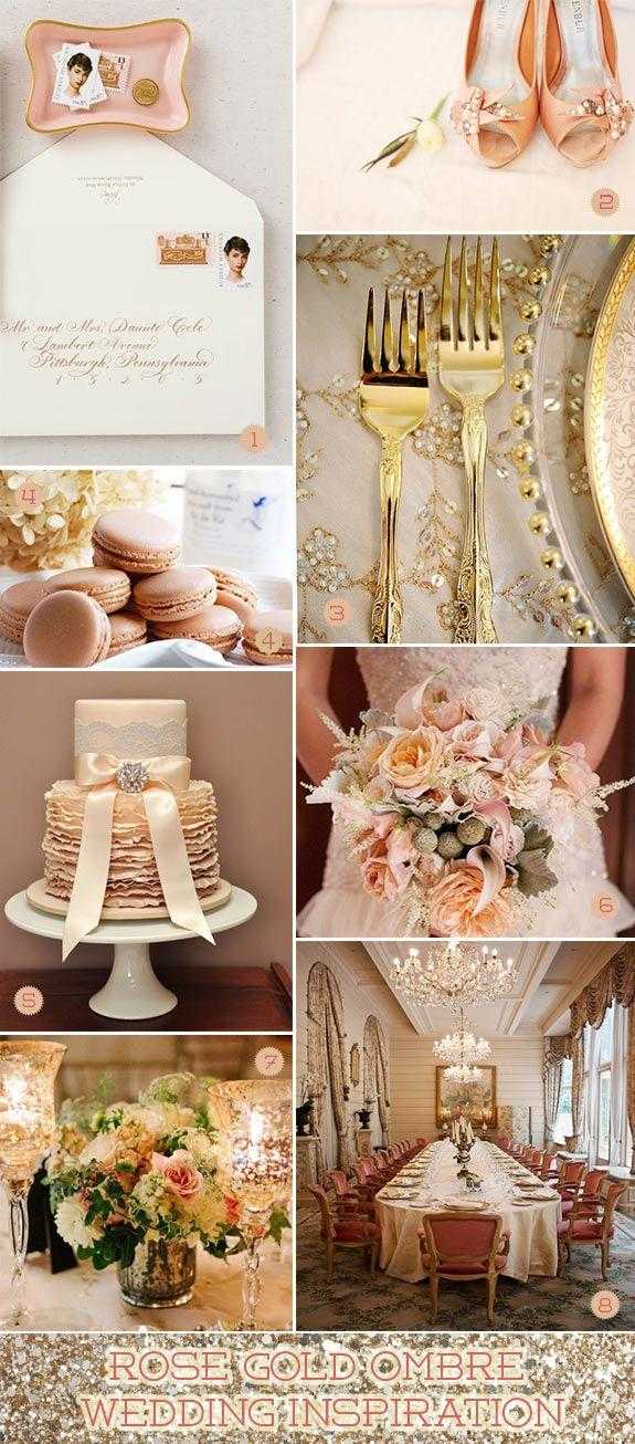 Оформление свадьбы в золотом стиле | декор