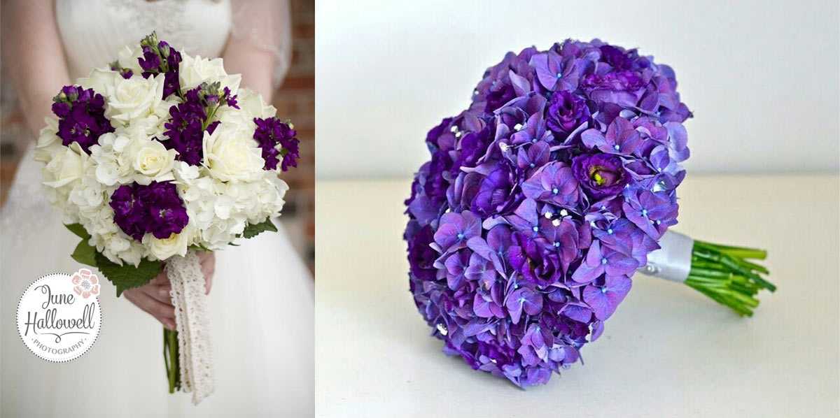 Букет невесты из гортензии: самые стильные идеи с фото - монокомпозиции с белыми, синими и голубыми цветами, сочетания с розами, пионами, орхидеями