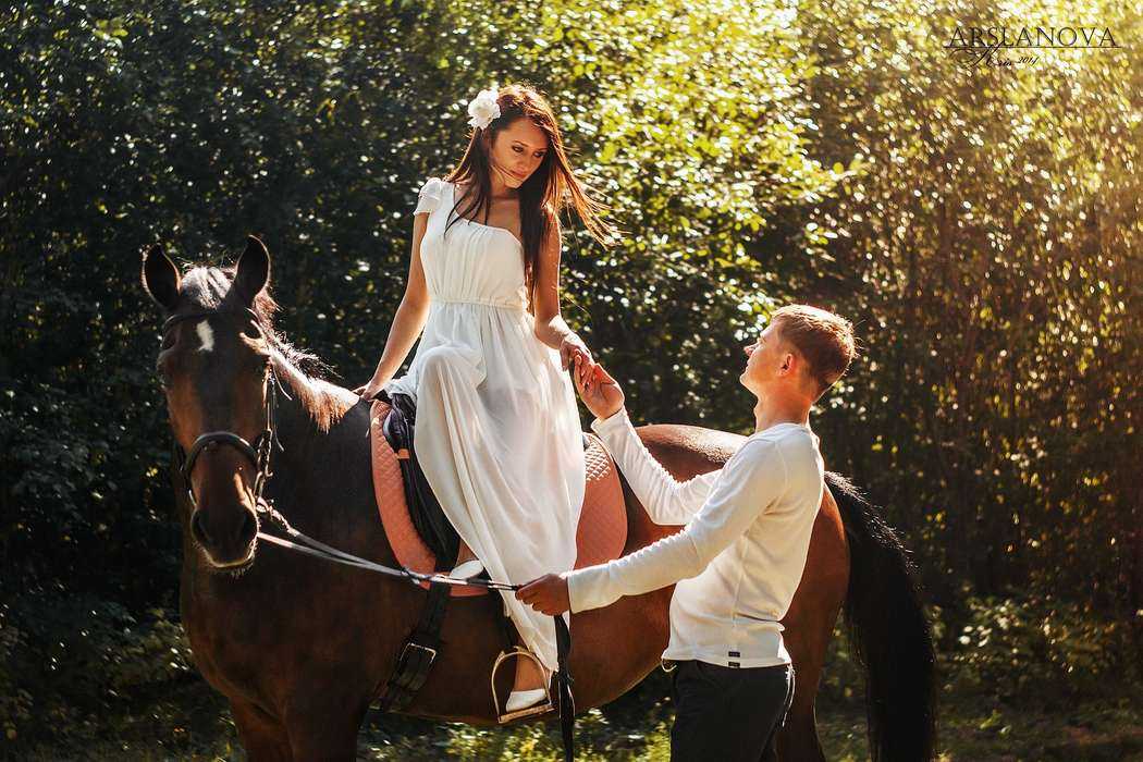 Идеи для свадебных фотосессий (85 фото): примеры для летних, зимних и осенних свадеб на природе, в ноябре или октябре с лошадьми в лесу