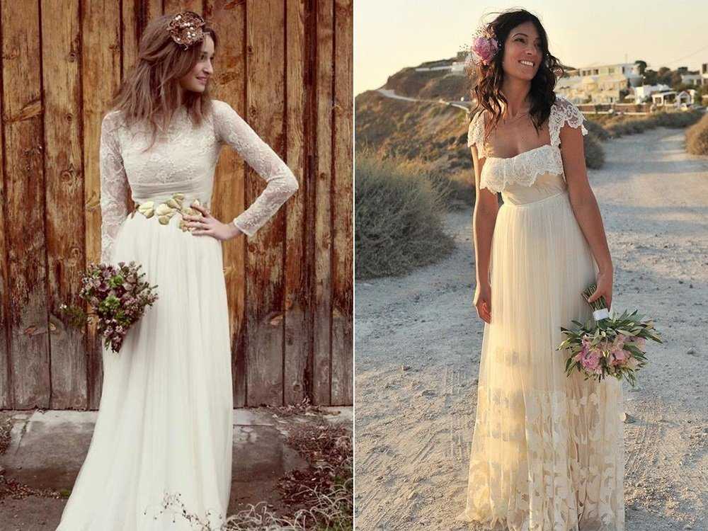 Свадебное платье в стиле рустик – естественная простота