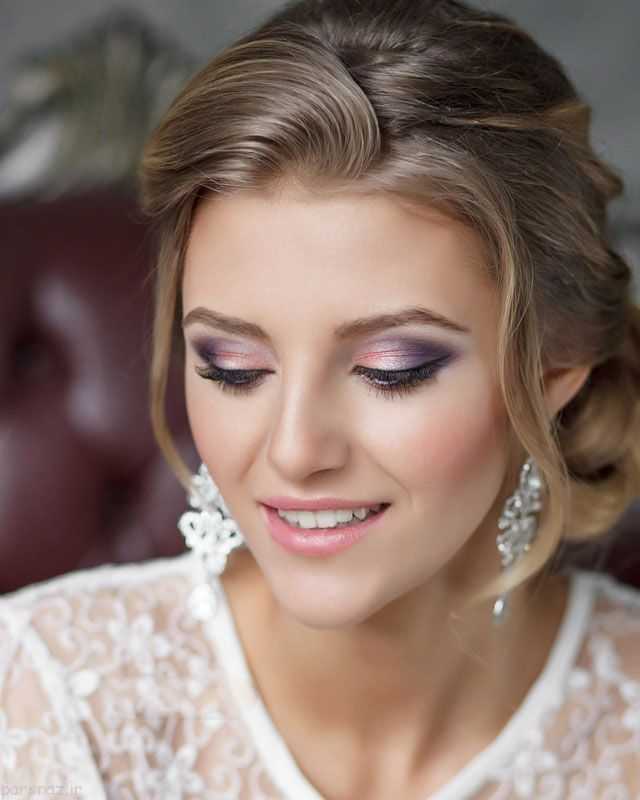 Свадебный макияж для девушек с голубыми глазами