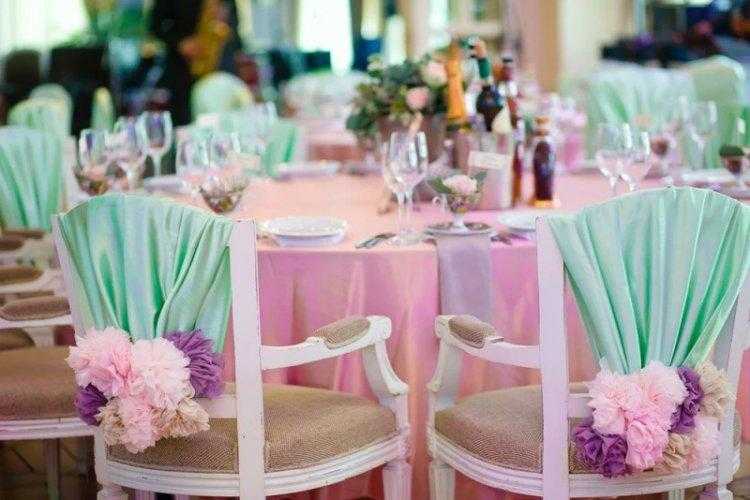 Розовое оформление свадьбы – только яркие цвета для яркого события