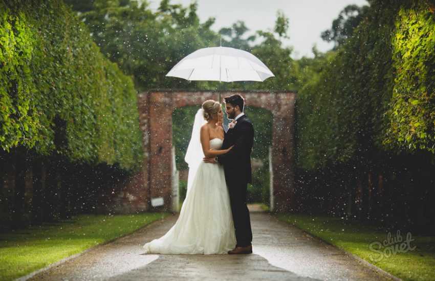 Свадебная фотосессия под дождем – идеи для самых смелых