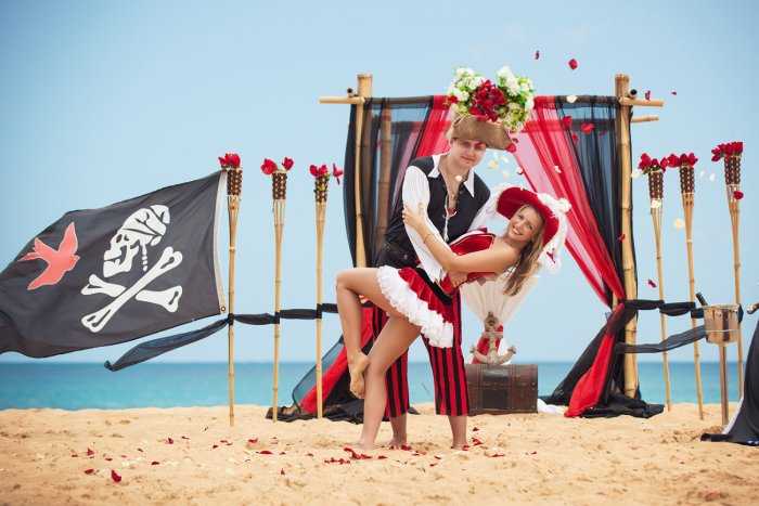 Как сыграть свадьбу в пиратском стиле. сценарий с фото.